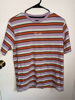 Primitive Men’s Lavender, Mint, & Orange Striped Tee